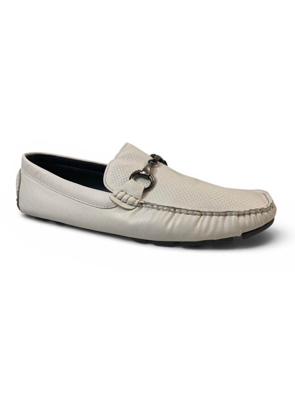 Kenneth Cole Reaction Loafers Mens 9 White Driver Casual Shoes